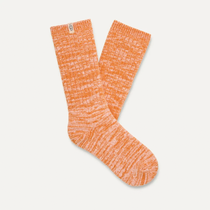 Chaussettes montantes en maille côtelée