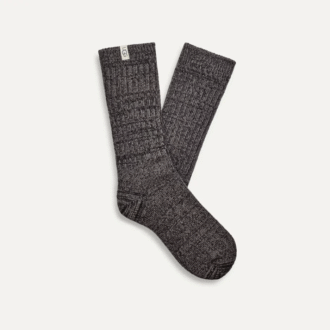 Chaussettes montantes en maille côtelée