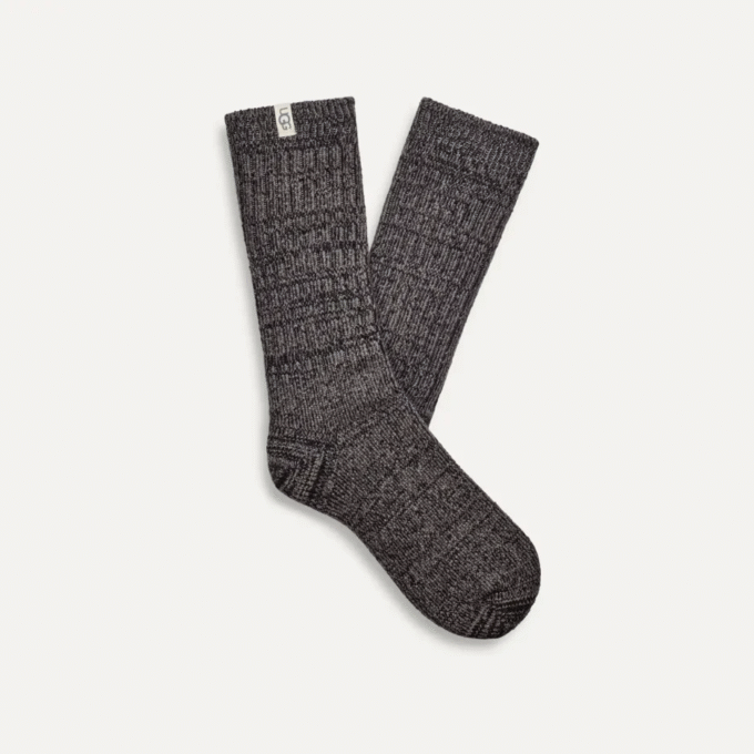Chaussettes montantes en maille côtelée