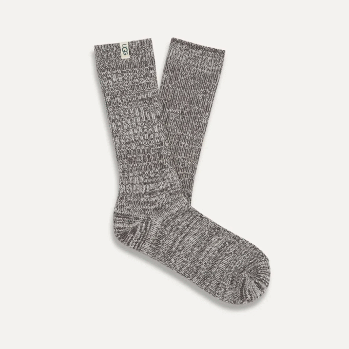 Chaussettes montantes en maille côtelée