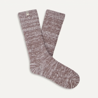 Chaussettes montantes en maille côtelée