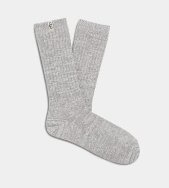 Chaussettes montantes en maille côtelée