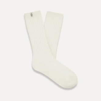 Chaussettes montantes en maille côtelée