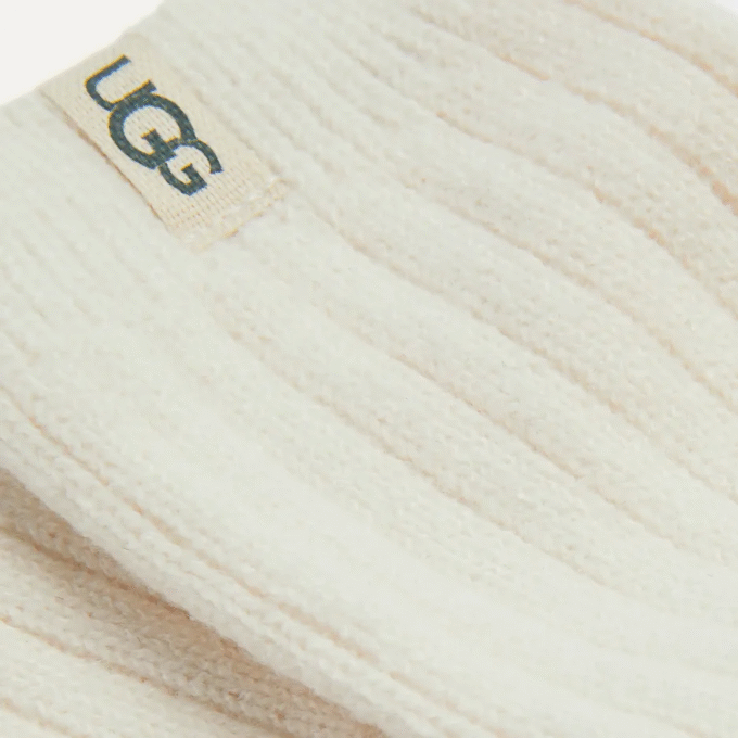 Chaussettes montantes en maille côtelée
