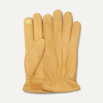 Gants en cuir à 3 points