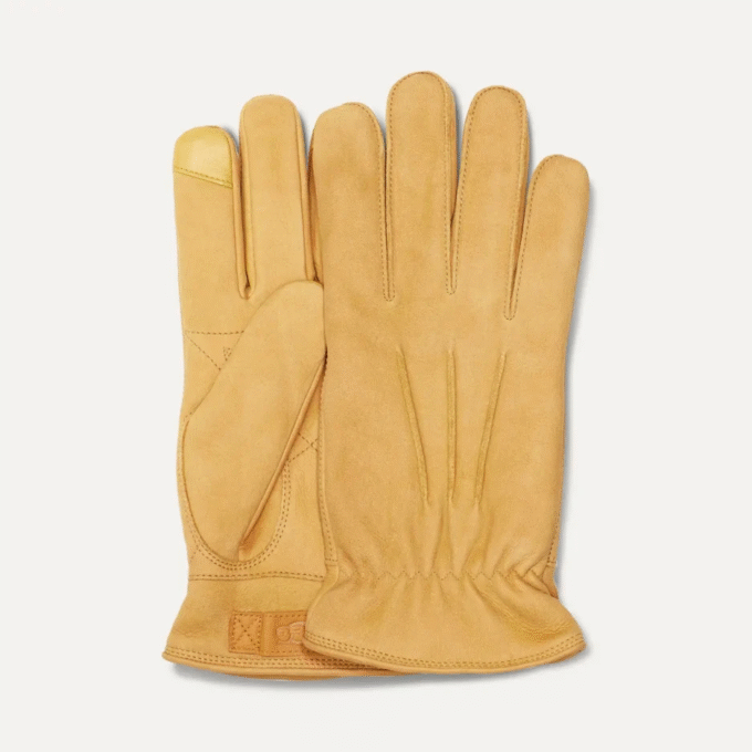 Gants en cuir à 3 points