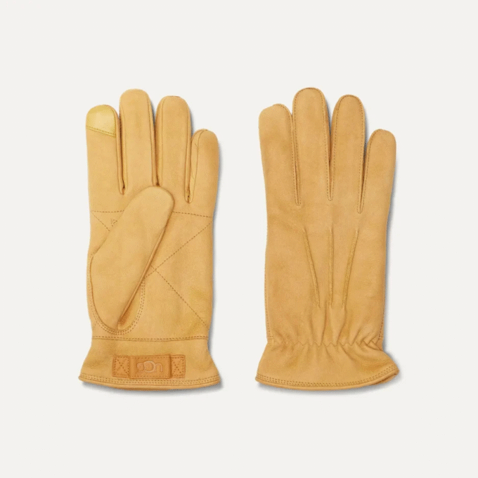 Gants en cuir à 3 points