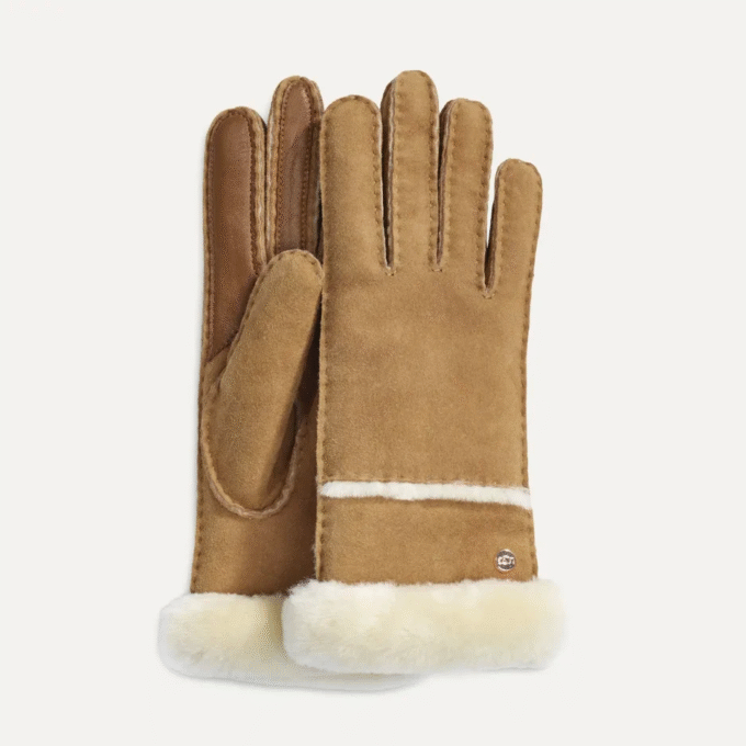 Gants en peau de mouton cousus