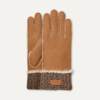 Gants à poignet tricotés en peau de mouton