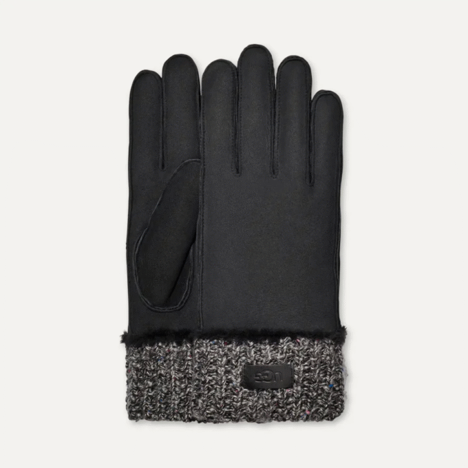 Gants à poignet tricotés en peau de mouton