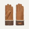 Gants à poignet tricotés en peau de mouton
