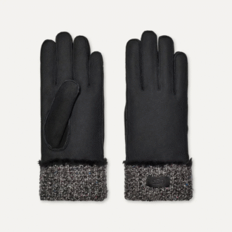 Gants à poignet tricotés en peau de mouton
