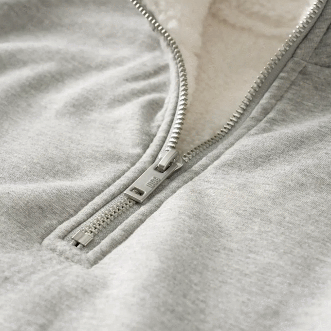 Lydi en polaire collée demi-zip