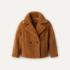 Manteau court en peluche Gertrude