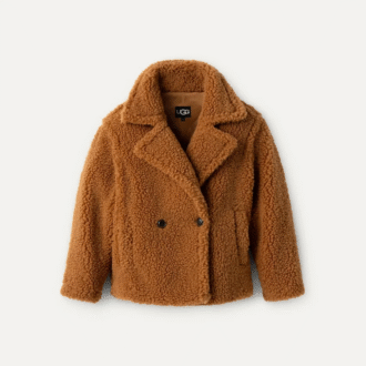 Manteau court en peluche Gertrude
