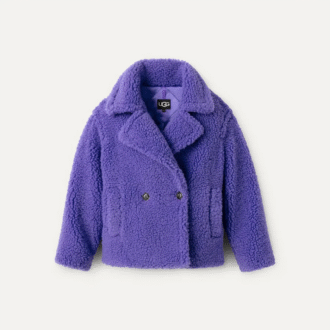 Manteau court en peluche Gertrude