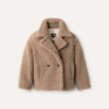 Manteau court en peluche Gertrude