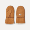 Moufle en peau de mouton avec couture