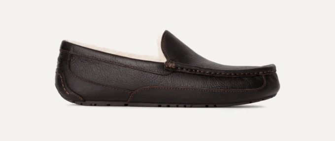 Pantoufle en cuir Ascot