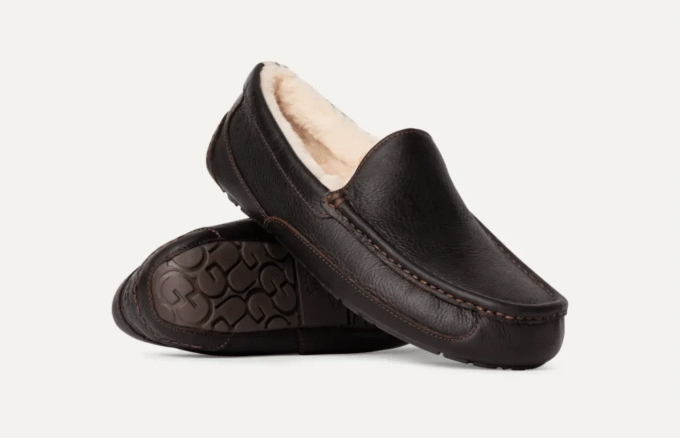 Pantoufle en cuir Ascot