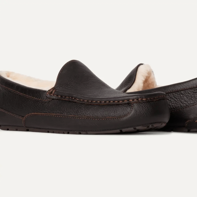 Pantoufle en cuir Ascot
