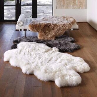 Tapis en peau de mouton Quatro