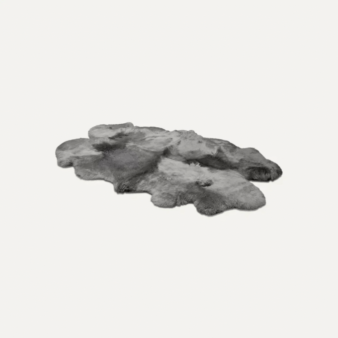 Tapis en peau de mouton Quatro